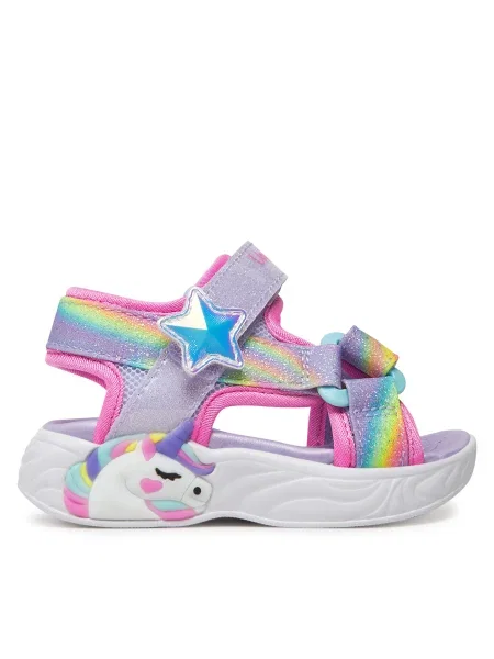 Sandále Skechers ružová