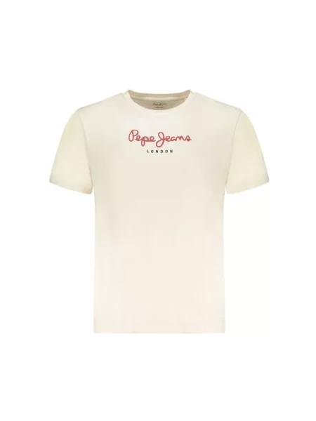Koszulka Pepe Jeans z krótkim rękawem beżowa