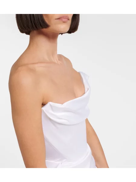 Rochie Vivienne Westwood din satin alb