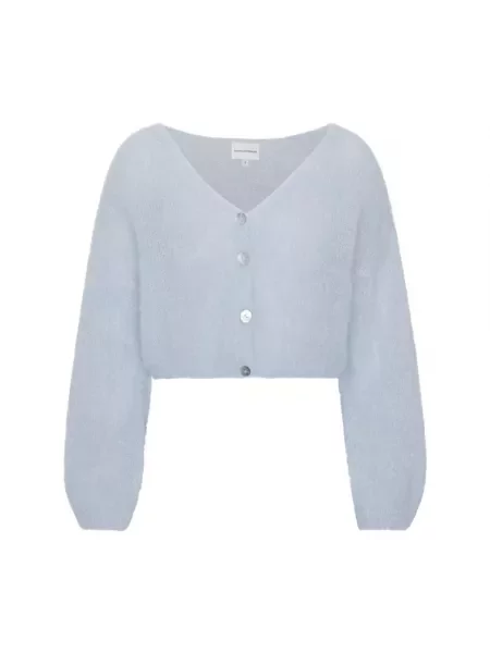 Moherowy lekki kardigan American Dreams niebieski