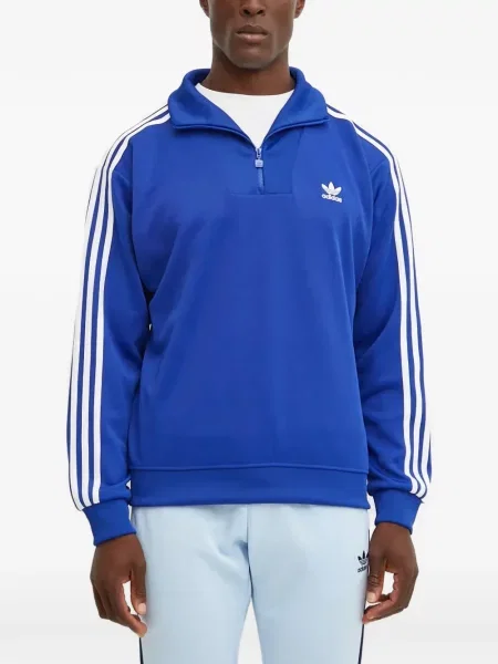 Csíkos tornaterem rövidnadrág Adidas nyomtatás kék