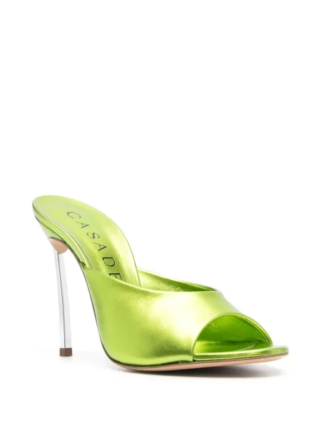 Sandale Casadei din piele verde