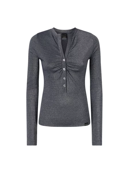 Sweter Pinko z długim rękawem niebieski