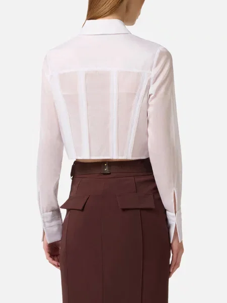 Рубашка Elisabetta Franchi белая