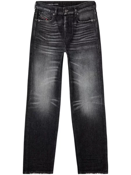 Proste jeansy Diesel D-Ark czarne
