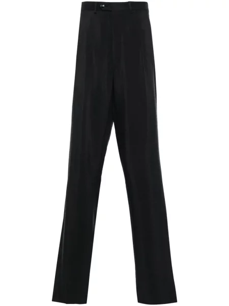 Pantaloni Giorgio Armani plisate albastru