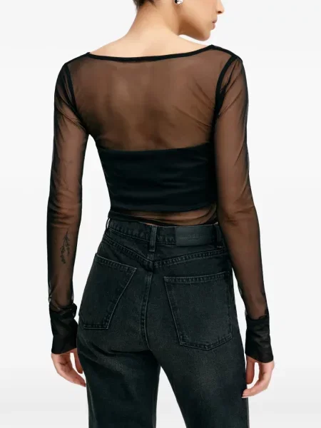 Top Marcella plasă negru