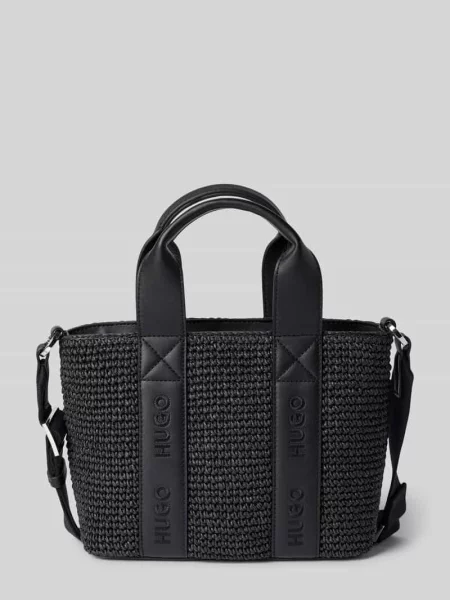 Torebka do ręki z papieru model BECKY ST_MINI TOTE' Hugo czarna