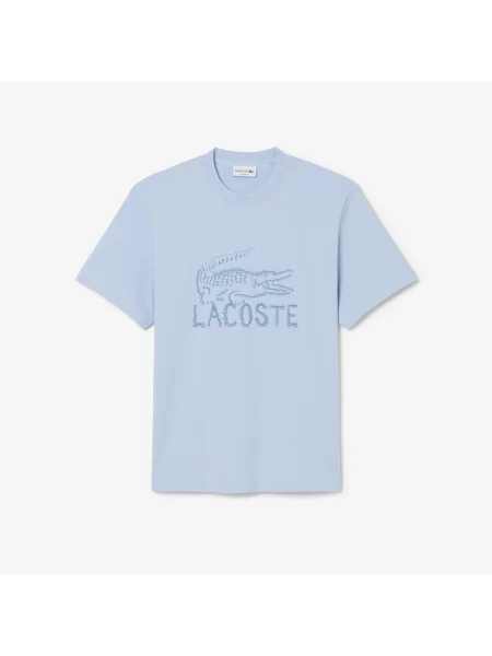 Lacoste T-Shirt Z Nadrukiem niebieski