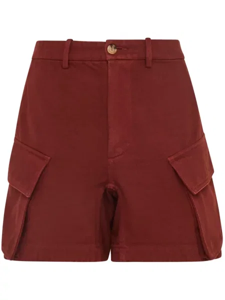 Pantaloni scurți cargo Jw Anderson din țesătură twill roșu
