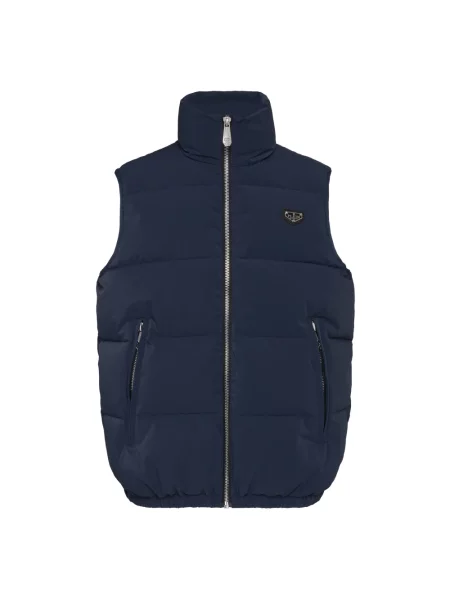 Kamizelka puchowa Philipp Plein niebieska