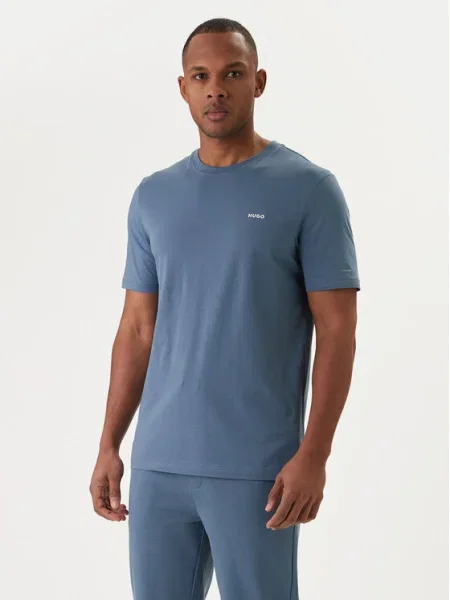 HUGO Tricou Dero opal albastru