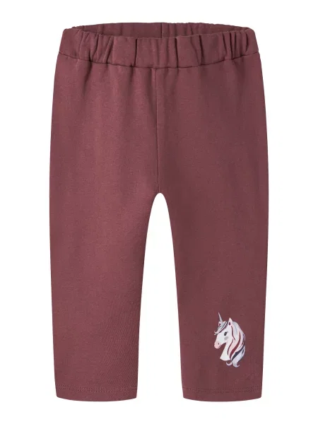 NAME IT Pantaloni NMFVENUS gri / roșu bordeaux / negru alb