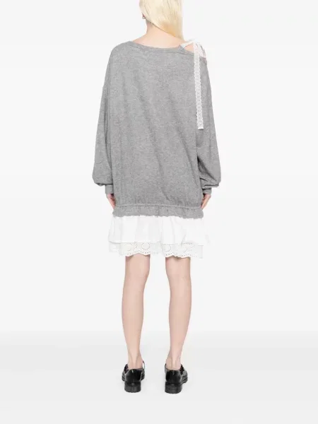 Rochie B+ab din dantelă de costum gri