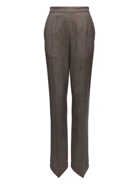Pantaloni Mm6 Maison Margiela de lână maro