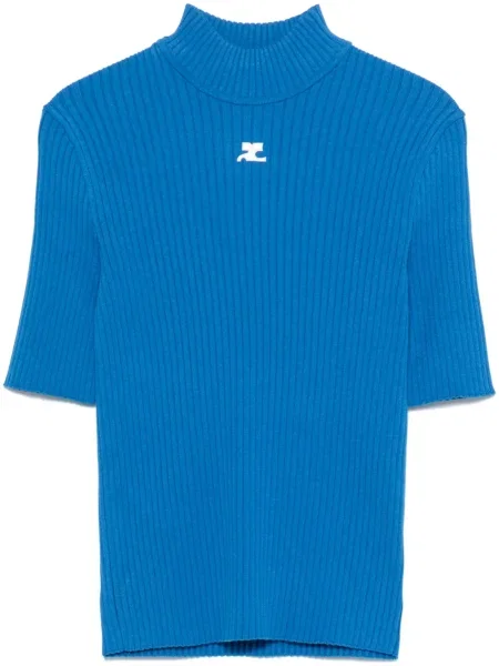 Top Courreges albastru