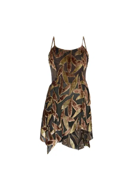 Mini rochie mini Roberto Cavalli de costum mini maro