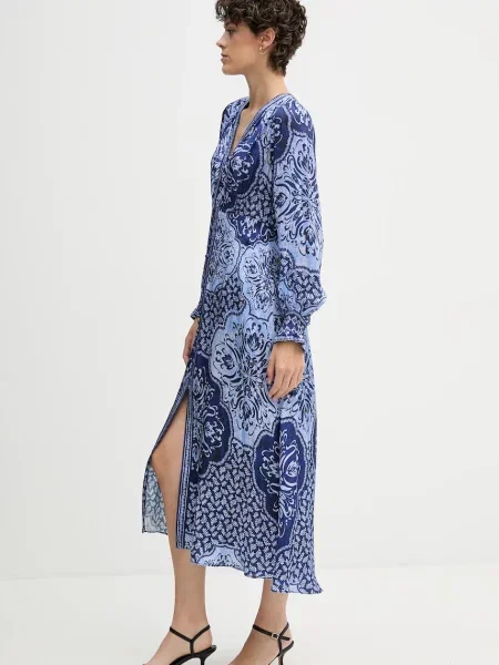 Сукня Hale BOB midi розкльошена синій