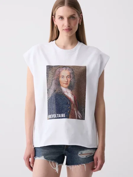 Zadig&Voltaire tricou pentru femei din alb