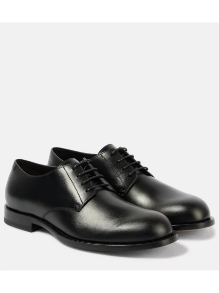 Pantofi derby The Row din piele negru