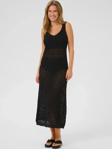 Kaffe Rochie tricotat negru