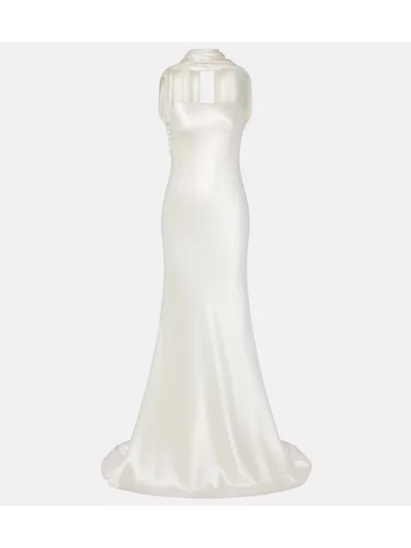 Volnena obleka Danielle Frankel bela