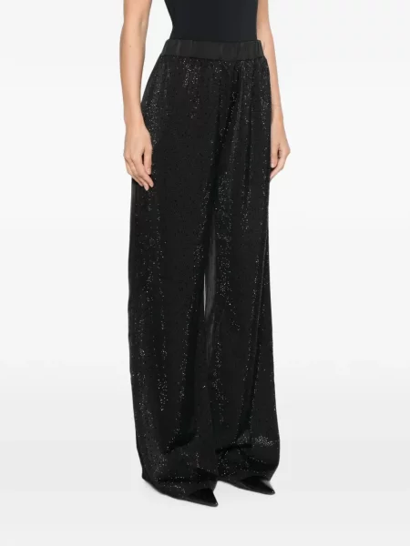 Pantaloni Twenty Fourhaitch din satin negru