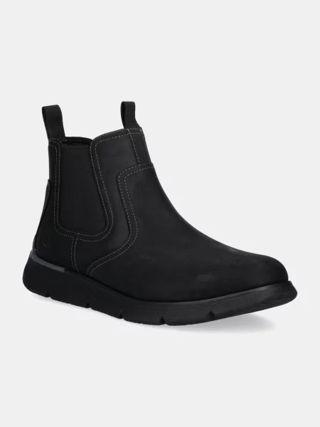 Skechers cizme chelsea din nubuc AUGUSTINO PAULO negru