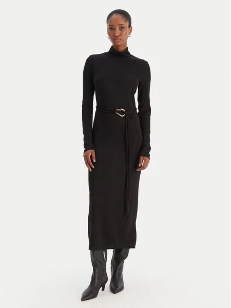 Vero Moda Φόρεμα υφασμάτινο Louisa μαύρο