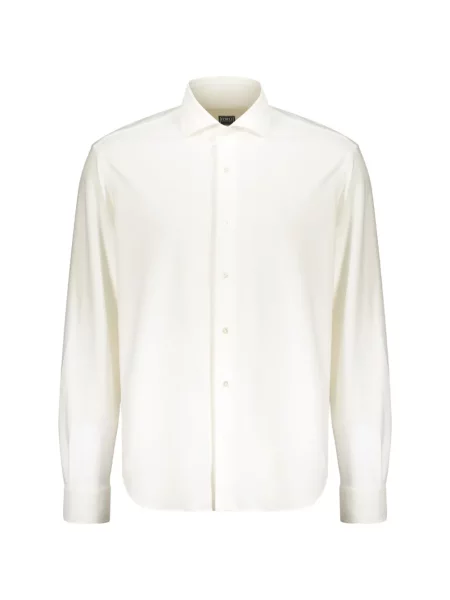 Класическа с яка риза Fedeli бяло
