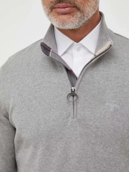 Barbour pulóver férfi ESSENTIALS szürke