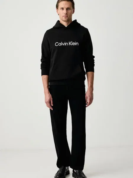 Calvin Klein mikina s kapucňou pánska čierna