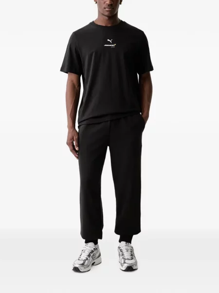 Pantaloni Puma cu imagine alergare negru