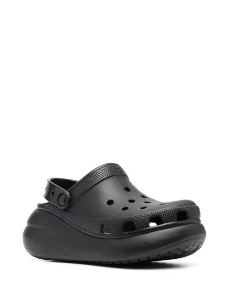 Papuci Crocs cu platformă negru