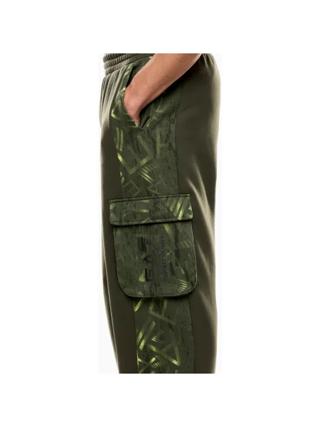 Nohavice Emporio Armani Ea7 zelená