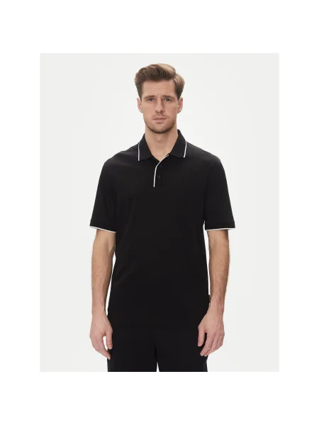 Armani Exchange Pólóing Regular Fit fekete