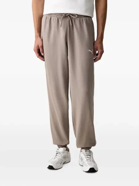 Pantaloni Puma cu broderie alergare cu cordon