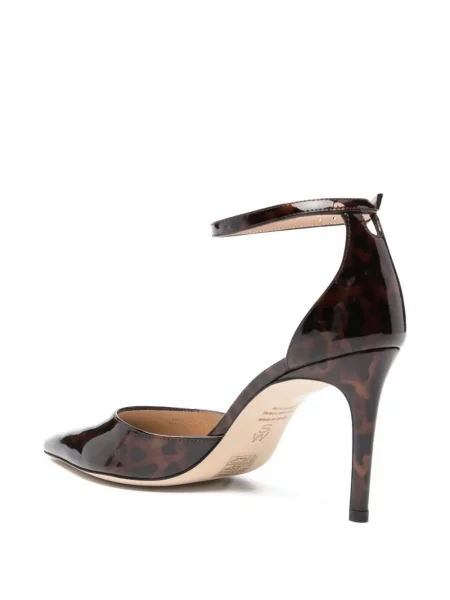 Pantofi cu toc Stuart Weitzman cu imagine cu model leopard maro