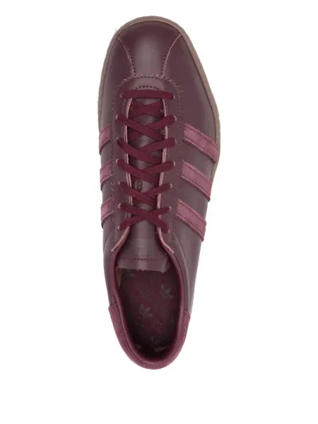 Sneakerși Adidas Gazelle din piele cu dungi negru