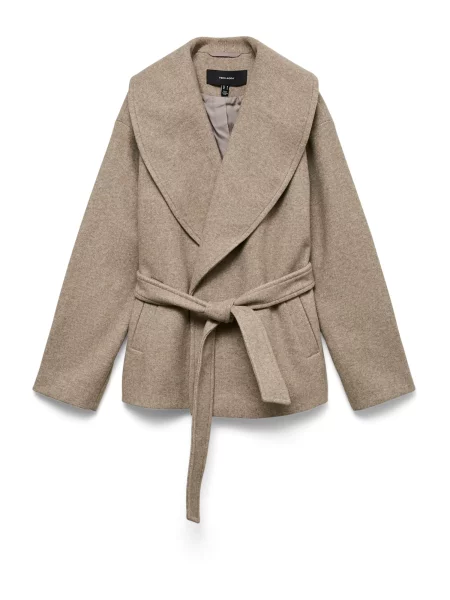 VERO MODA Palton de primăvară-toamnă VMAnne Bergen amestecat maro