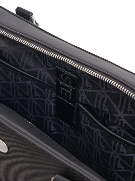 LACOSTE Ročna torbica Lacoste Sac ordinateur Langon Noir' črna