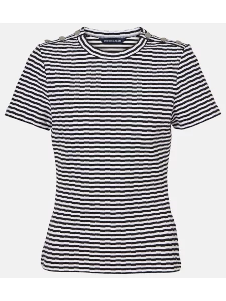 Tricou Veronica Beard cu dungi negru