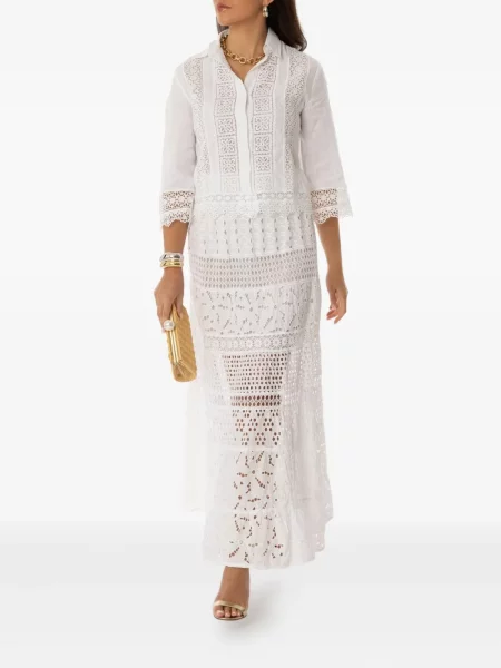 Fusta maxi Temptation Positano alb