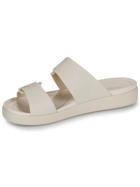 Csatos félcipő Crocs bézs