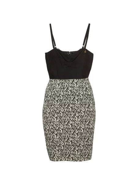 Rochie mini Elisabetta Franchi cu imagine cu imprimeu abstract negru
