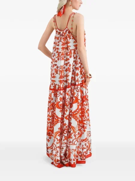 Lung rochie Dolce & Gabbana cu imagine alb