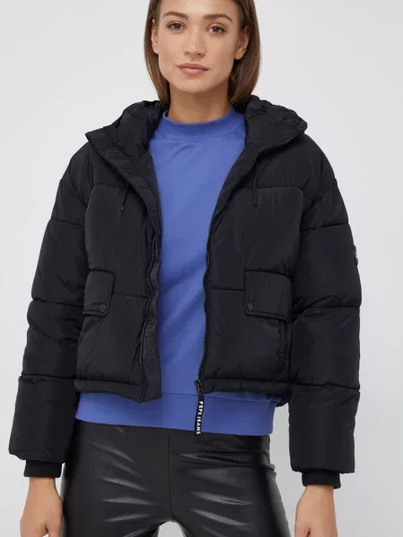 Pepe Jeans geaca femei de tranzitie oversize negru