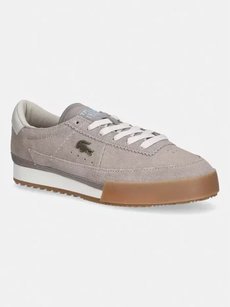 Lacoste Kožené tenisky Aura Sneakers šedé