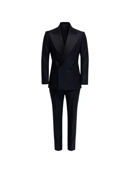 Costum Franzese Collection cu două rânduri de nasturi albastru