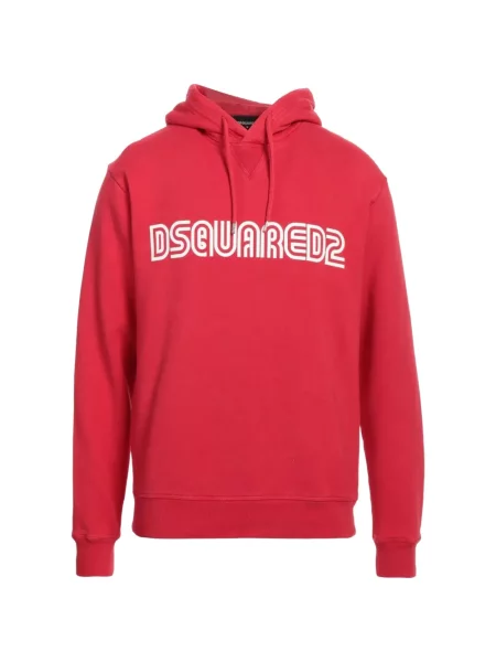 Hanorac cu glugă Dsquared2 cu imagine roșu